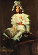 William Merritt Chase Girl in White Sweden oil painting reproduction